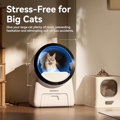 Image of CATLINK Scooper Robot Automatic, Self-Cleaning Cat Litter Box, 5G WiFi App Control & Multiple Cats Dual-Ai Camera Tracking, Auto Waste Packing, Smart Robot with Odor Control, Large