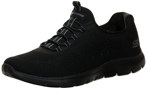Skechers Womens SUMMITS BLACK BLACK Shoes 37.5 EU