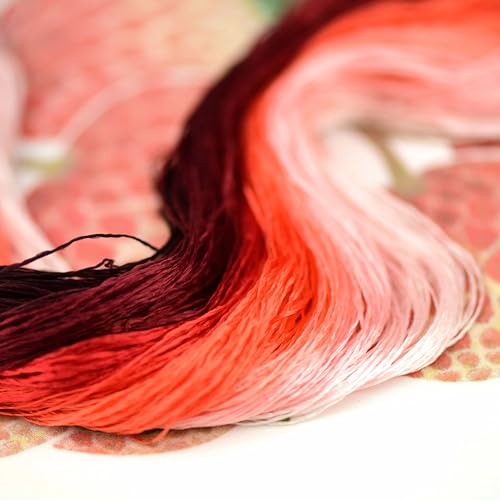 Image of Mulberry Silk Floss Embroidery Thread Floss-Cross Stitch Threads China Silk Woven Jewelry Threads DIY Sewing Kits (03)