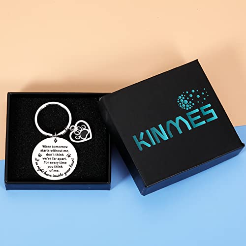 Pet Memorial Gifts When Tomorrow Starts Without Me Dog Cat Remembrance Keychain Loss Of Dog Pup Puppy Sympathy Gifts For Men Women Pet Lover Owner Friends Rainbow Bridge Paw Print Presents #TOP6