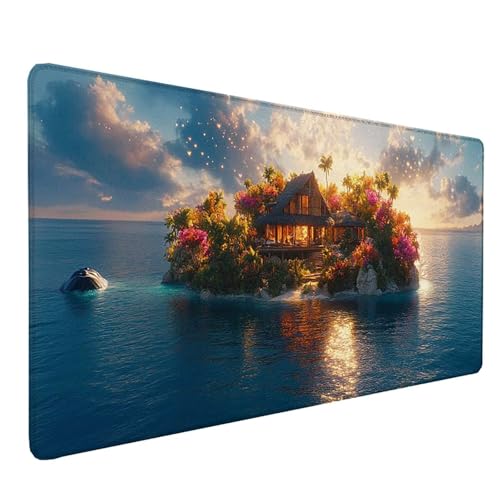 Tapis de souris XXL original motif océan idée cadeau