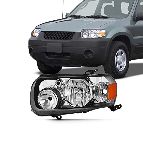AKKON - Fits 2005 2006 2007 Ford Escape Headlight [Halogen Type] 05 06 07 Headlamp Driver Left Side Only
