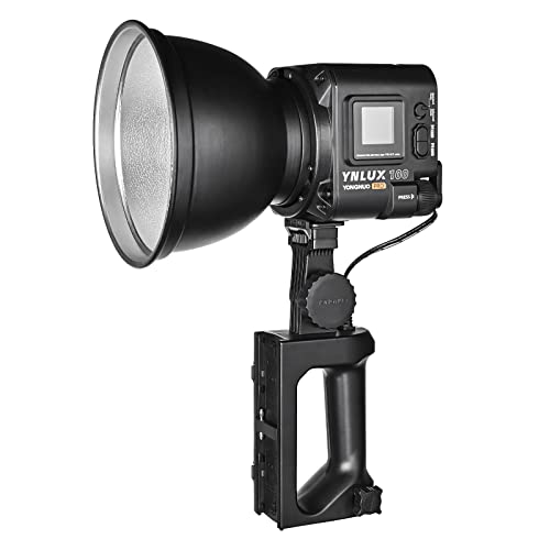 Image of Yongnuo YNLUX100 Pro Handheld Continuous Output Lighting, 120W COB LED Video Light with Bowens Mount, 2700-6500K Bi-Color CRI95+ Wireless Remote, for Portrait Wedding Outdoor Shooting YouTube Videos
