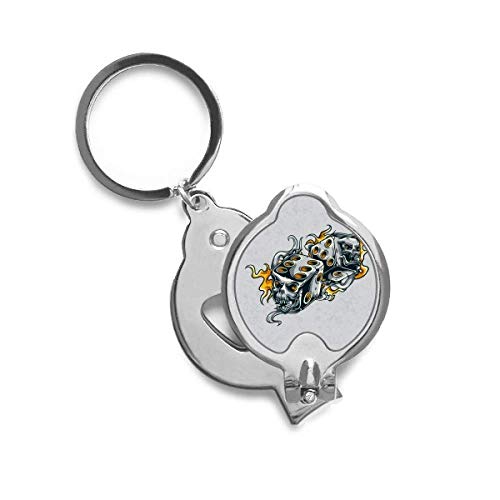 Coupe-ongles illustration crâne dice cool effects de manucure