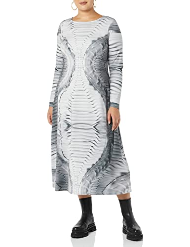 Amazon.com: Making the Cut Season 3 Episode 6 Winning Look Georgia's Printed Knit Maxi Dress, Grey, 4X : Clothing, Shoes & Jewelry