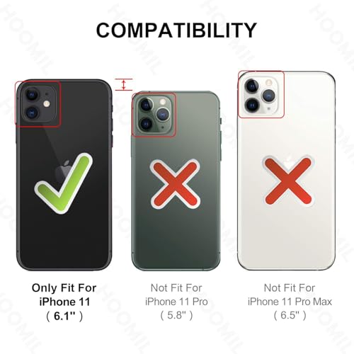 Image of HOOMIL Case for iPhone 11, Anti-Yellowing, Crystal Clear