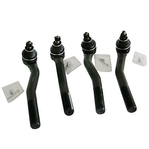 Motorman 4 Pcs (1) Es3472+(1) Es3473+(1) Es3474+(1) Es3475 Front Steering Set - Inner And Outer Tie Rod Ends For 1999-2004 Jeep Grand Cherokee #TOP3