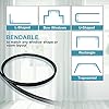 KOLAKO Ceiling Curtain Track, 10Ft Flexible Bendable Curtain Track Ceiling Wall Mount Black Curved Heavy Duty RV Sliding Curtain Rail System Room Divider, Ceiling Track for Curtains #2