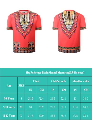 Disfraz Hippie niño Dashiki africano boho colorido miniatura 2