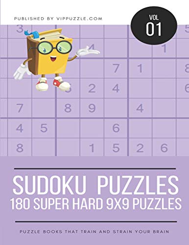 Sudoku Puzzles - 180 Super Hard 9x9 Puzzles (Volume)