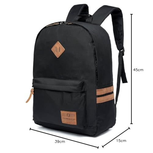Mochila Estojo Masculina Escolar Ferrazzi Casual Camurça