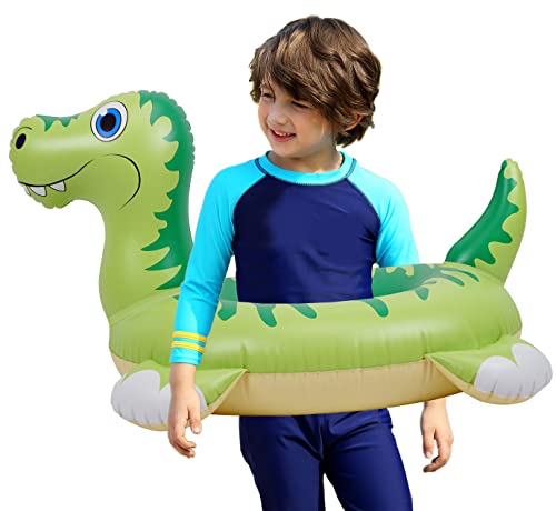 Kataka Inflatable Dinosaur Pool Floating Kids Dinosaur Swimming Tube Ring Summer Beach Kids Pool Floating Party Lounge Raft 32 "Durable Pvc Green Tyrannosaurus Rex Toys #TOP7