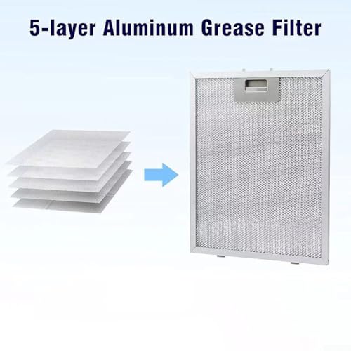 Filtre pour hotte de cuisiniere metallique et durable pour evacuation saine - 4