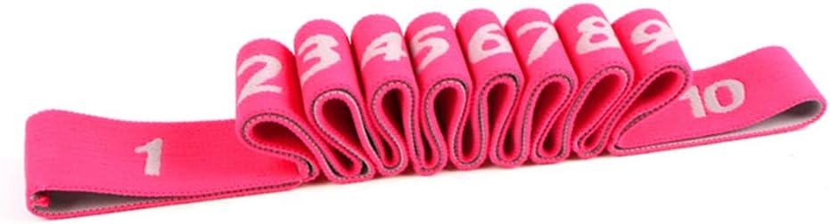 Digital Segmented Adult Latin Training Bands Multi Functional Pilates Yoga Stretch Resi BandsFitness Elastic Band,Red