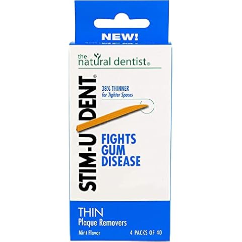 Stim-U-Dent Thin Picks 4 Packets Of 40 Picks-160 ct (Pack of 6) Cover
