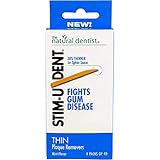 Stim-U-Dent Thin Picks 4 Packets Of 40 Picks-160 ct (Pack of 6)