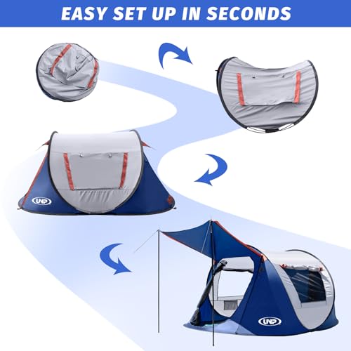 Carpa pop-up para camping 3 personas con bolsa de transporte miniatura 3