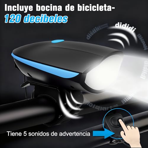 Luz para bicicleta recargable 12 Imagen adicional