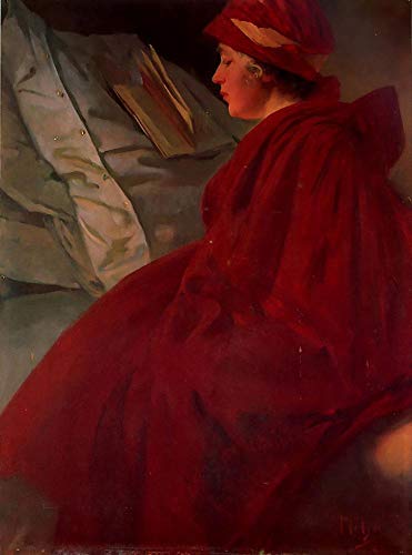Peinture Alphonse Mucha Le Cap Rouge triptyque sur toile