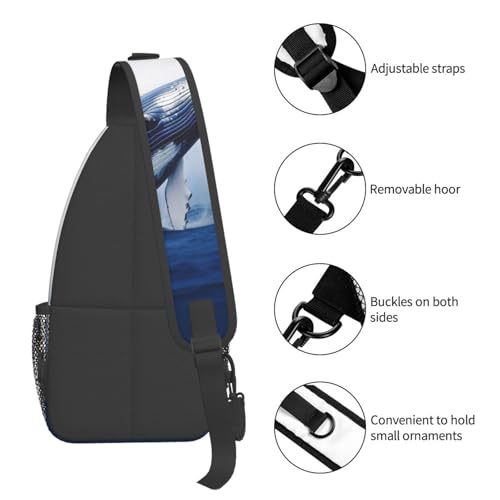 Bolso cruzado Sling Bag negro para mujer y hombre miniatura 4