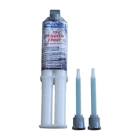 Sanremo 15 Minuten EPOXY 25ml + 2 Mischdüsen Epoxidharz Kleber 2-Komponenten Cover