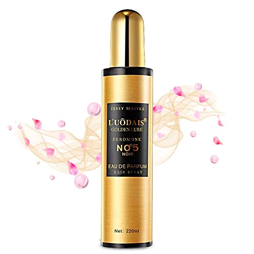 MoriAction 2023 New L'UODAIS Golden Lure Feromone Hair Spray, L'uodais Hair Serum Hair Oil, Long Lasting Hair Perfume Oil for Women and Men