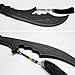 Guan Gong Dragon Sword - 180cm Lightweight Polypropylene Kung Fu Prop Polypropylene Training Martial Sword，Black Practice Broadsword Martial Arts Decoration ，Training Knife for Practice
