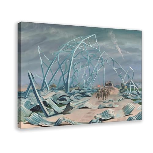 Affiches Battle for Carpiquet Orville Fisher pour habiller un mur vide toile suspendue