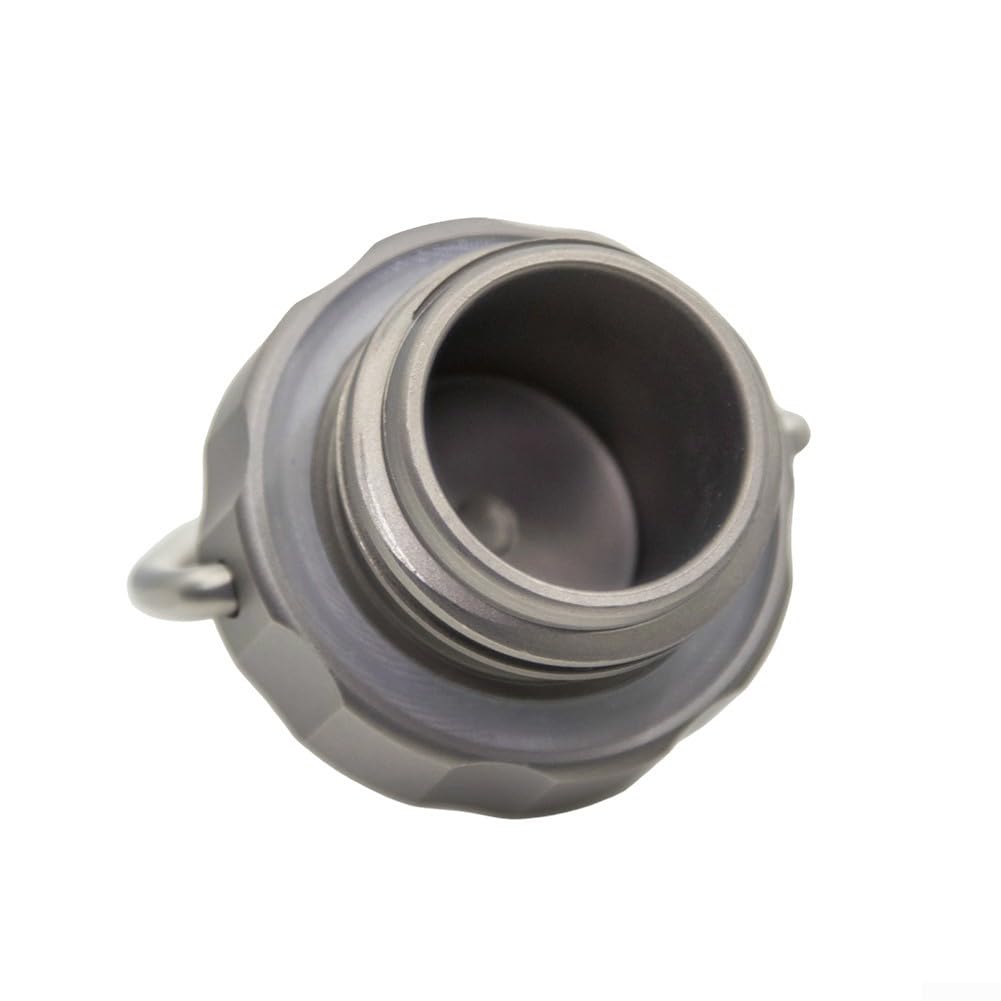 Pure Ti Gourde légère résistante à la rouille 600 ml pour le camping, la randonnée, le cyclisme, les voyages, les activités de plein air, goût neutre non enduit