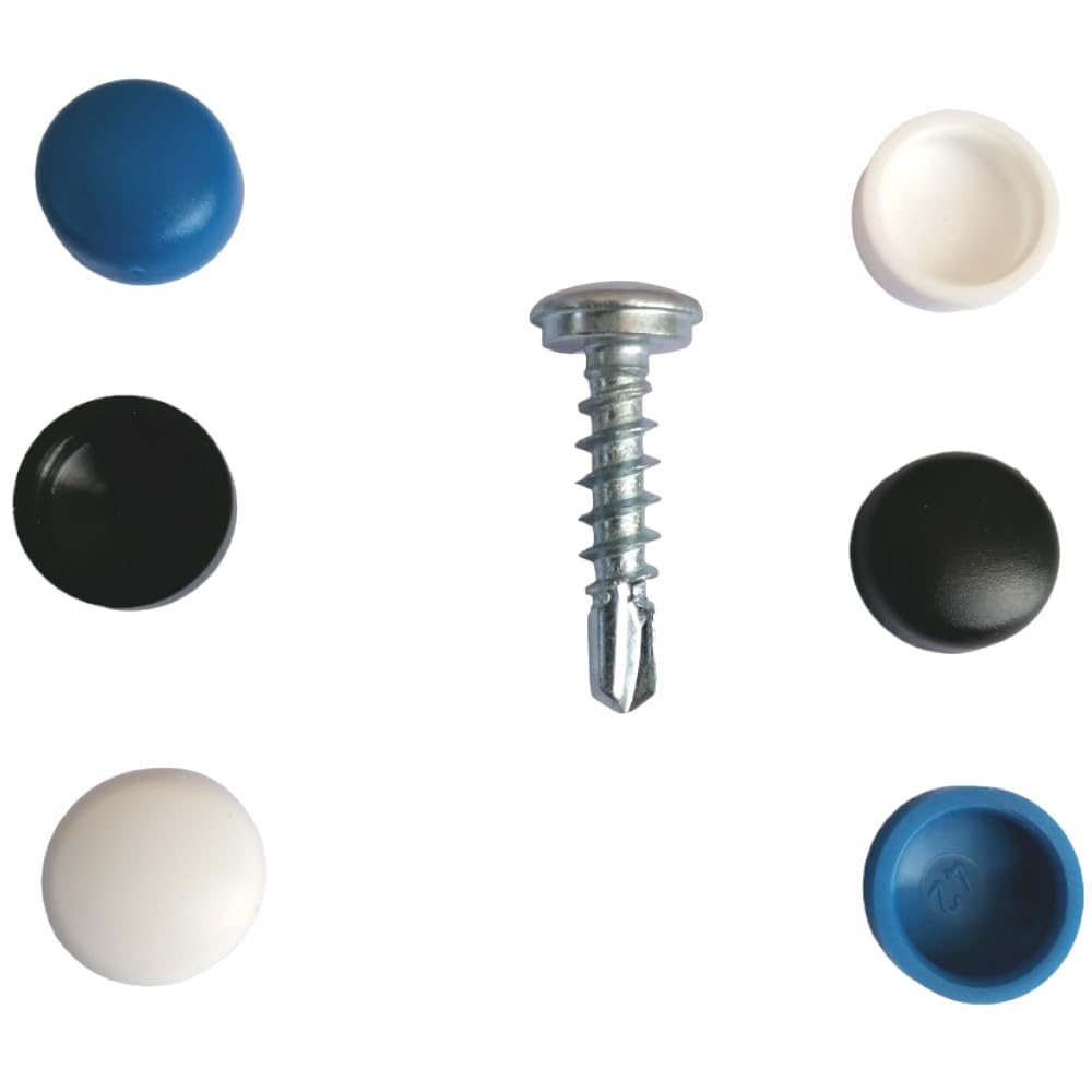 SIO 250 Tornillos Autoperforantes 5x19 mm para Tapones de Matrícula Coche y Moto – Tornillos para Placa Matrícula – Acero Resistente Automoción