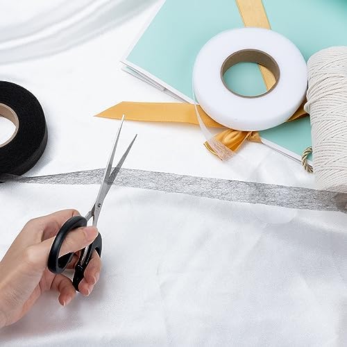 SUSNUAN 70 Yards Wonder Web Hemming Tape, 20mm Wide Hem Tape, Roll Fabric Fusing Tape, Fabric Fusing Iron-on Tape for Jeans/Curtain/Trousers/Garment/School Uniform-White, No Sewing Needed