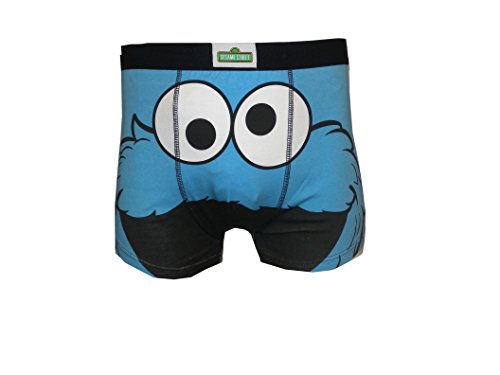 u-wear Mens 2pk Cookie Monster Boxer Shorts (4XL)