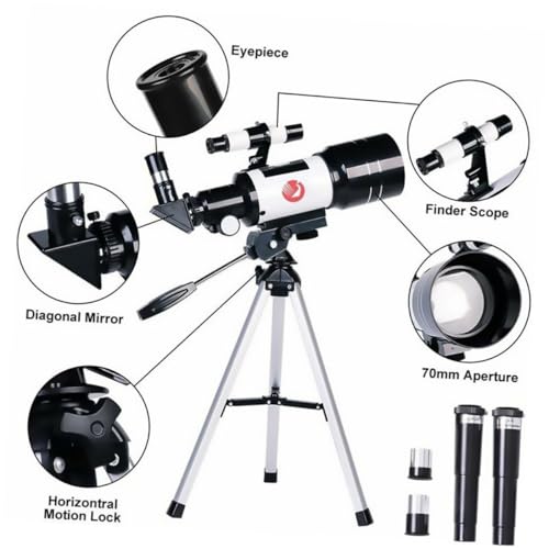 Telescopio Astronómico Refractor Zoom con Trípode y Soporte para Celular miniatura 7