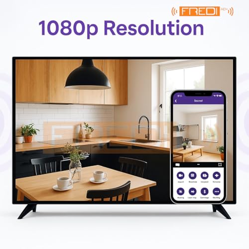 Image of FREDI HD PLUS WiFi Digital Clock Camera 1080P Full HD | 32GB Inbuilt Storage | Live View on Mobile & PC | Motion Detection | Loop Recording | Smart LED Display Clock for Home & Office Monitoring