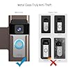 Anti Theft Ring Doorbell Mount: Metal Ring Apartment Door Mount Blink Doorbell Camera Holder No Drill - Renter Friendly Ring Doorbell Mount No Damage