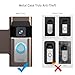 Anti Theft Ring Doorbell Mount: Metal Ring Apartment Door Mount Blink Doorbell Camera Holder No Drill - Renter Friendly Ring Doorbell Mount No Damage