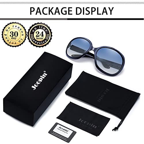 Oversized Blue Womens Polarized Sunglasses Uv Protection, Retro Big Square Large Sunglasses For Women, Vintage Designer Anti Glare Ladies Sun Glasses Driving Cycling Fishing, Stylish Gradient Sunnies #TOP4