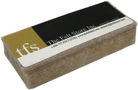 Sewn Felt Eraser - 5" X 2" X 1" - Tan - Single piece pack
