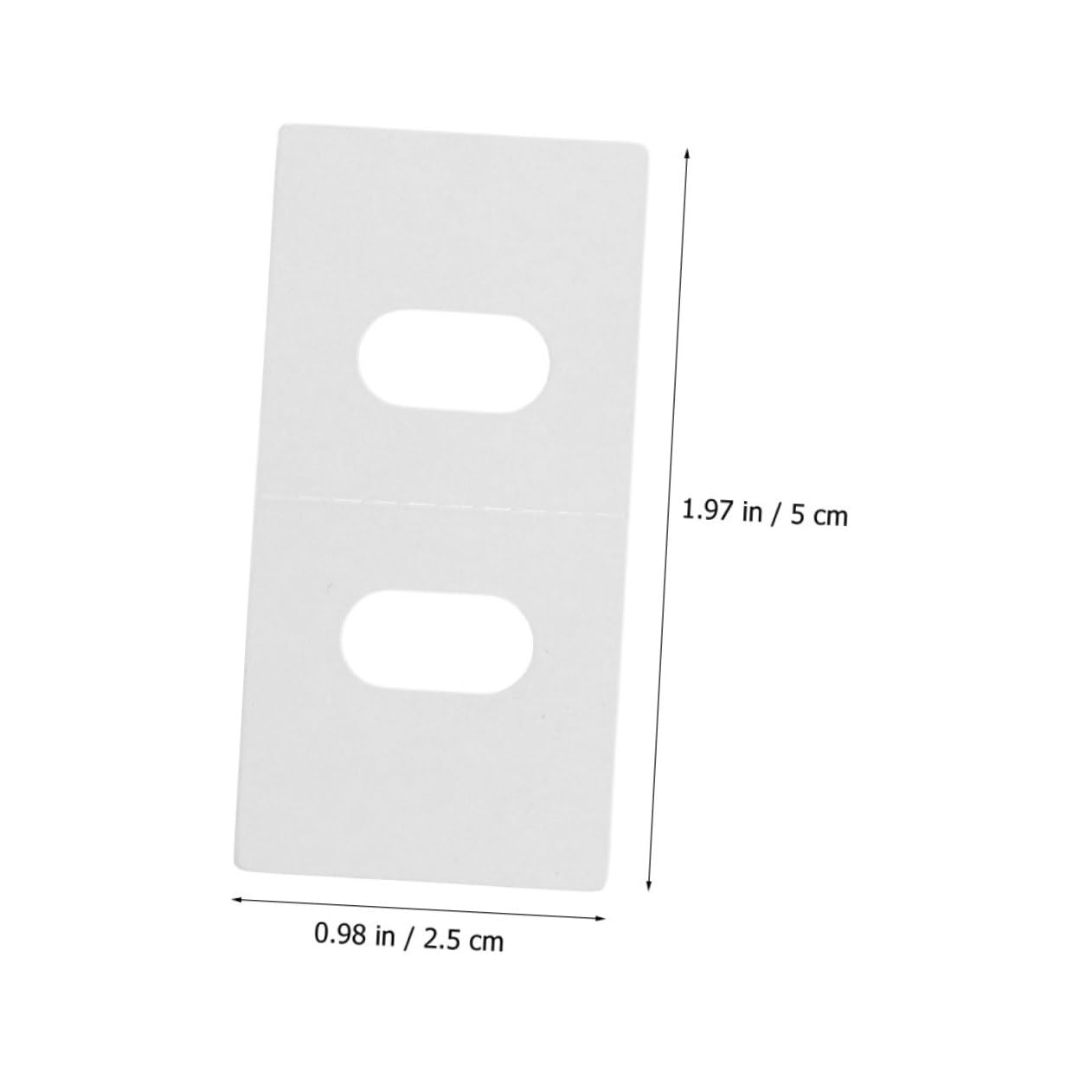 Unomor 50pcs Vertical Blind Repair Tabs for Vertical Blind Slats Seamless Aesthetic Integrity Compatibility for All Materials