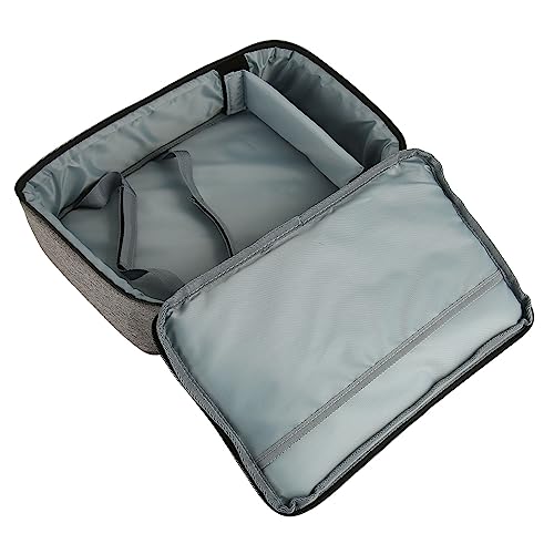 Funda portátil Pongnas para proyector Duty con asa reforzada y acolchado de espuma para proyectores compactos HY300 Gris 13.6 x 7.9 x 4 pulg miniatura 3