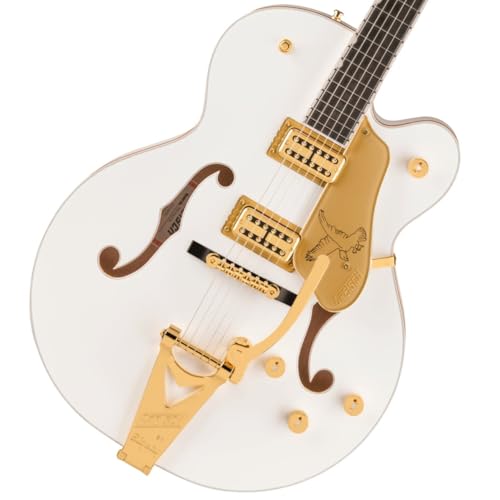 Gretsch/Falcon Hollow Body with String-Thru Bigsby and Gold Hardware Ebony Fingerboard White