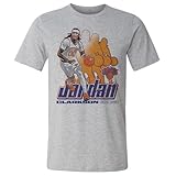 500 LEVEL Jordan Clarkson New York Knicks Retro Shirt (Heather Gray, Large)