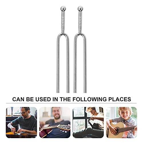 ARTIBETTER 2Pcs Instrumentos Musicais UMA Afinação 440Hz Diapasão Garfos Garfo Sintonizador para Vio