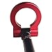 DEWHEL JDM Folding Screw On Racing T2 Tow Hooks Front Rear for 2016-up 6th Gen Chevy Camaro (Red)