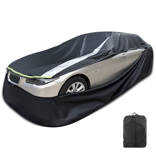 FJWDSC Full Enclosed Larger SUV/MPV Car Cover Universal Fit for Tahoe Sienna BMW X7/XM Audi Q6/Q7 GLS/EQS Yukon Lexus LX/TX GL8 Odyssey Ford Flex Dodge Durango Infiniti QX60/80 Volvo EM90 Pacifica