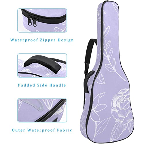 Étui de protection rembourré pour guitare classique acoustique Motif hippocampe, Multicolore 08, 42.9×16.9×4.7 in… - Les Beatles, Paul McCartney, John Lennon, RIngo Starr, George Harrison Étui de protection rembourré pour guitare classique acoustique Motif hippocampe, Multicolore 08, 42.9x16.9x4.7 in… – Image 5