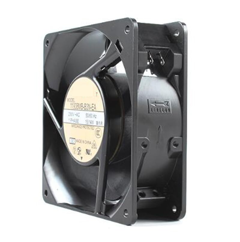 120 mm 4715MS-23T-B50 11938MB-B3N-EA 230Vac 15/14W 2 piny, wentylator chłodzący osiowy AC 120 x 120 x 38 mm