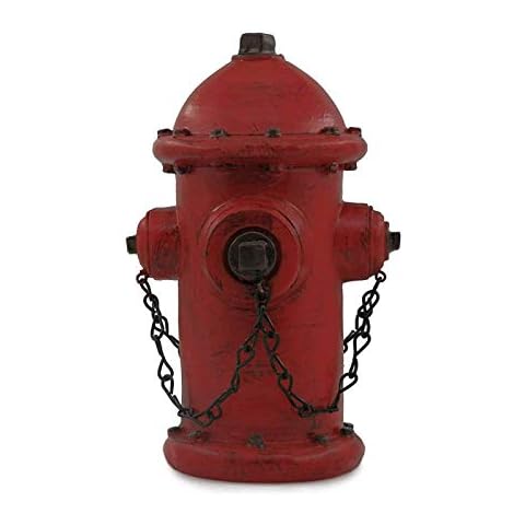 ornerx Resin Fire Hydrant Statue Decor 6" Tall - Small Cover