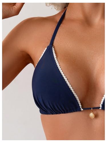 SHENHE Women's 2 Piece Swimsuit Sexy Triangel Halter String Bikini Set Tie Side Swimwear3