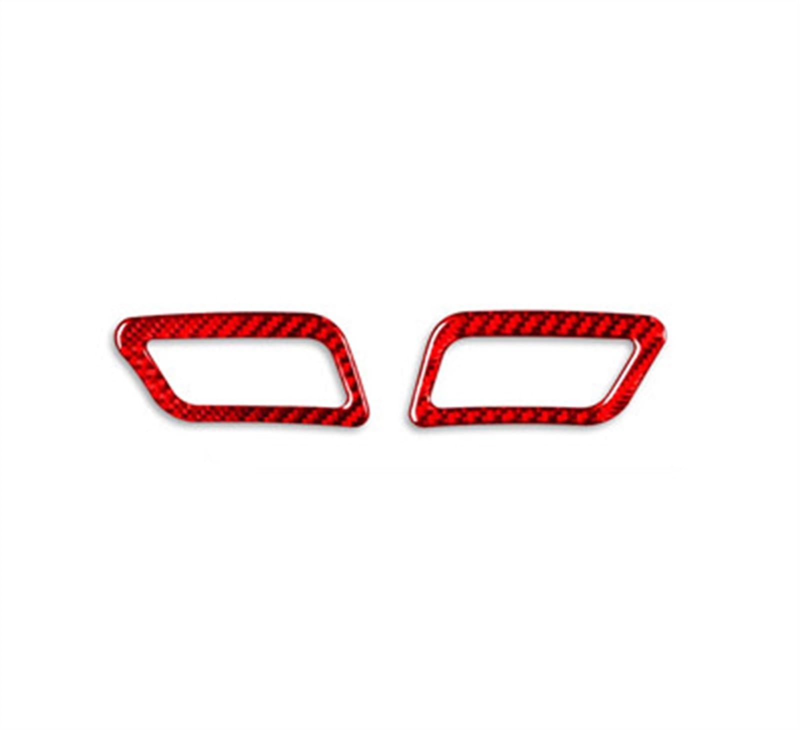 Carbon Fiber Car Interior Instrument Air Outlet Decoration Sticker for Nissan for X-Trail 2013-2021 Anti-dust(Rosso)